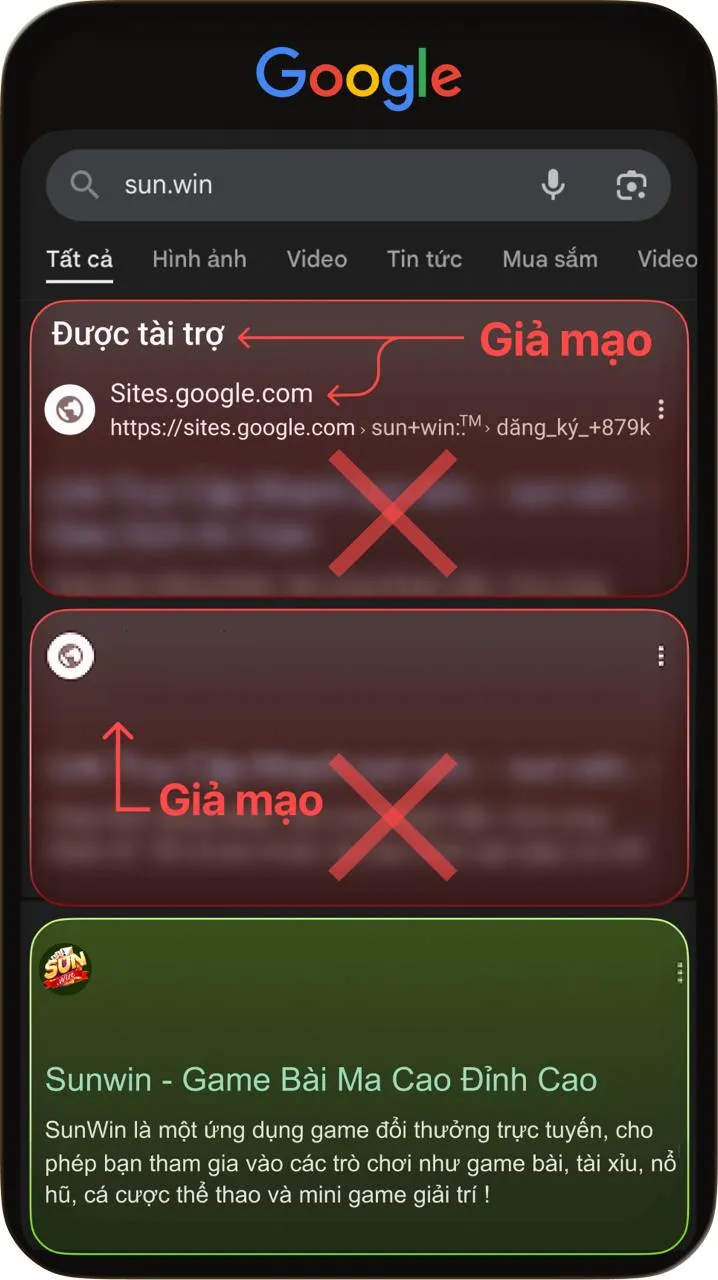 Sun.win được Sunwin chính thức công bố